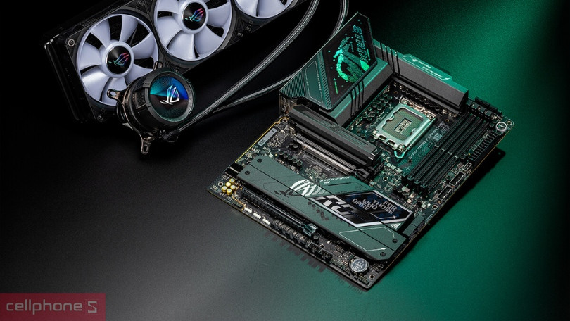 Mainboard Asus Rog Strix Z890-F Gaming Wifi - Quạt làm mát nhanh chóng và hiệu suất ổn định 