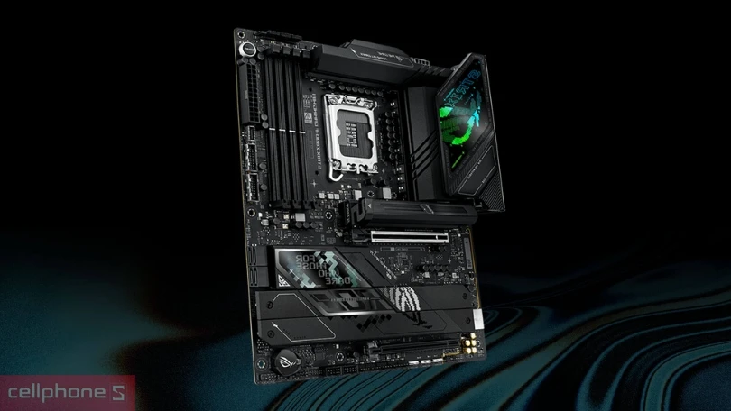 Mainboard Asus Rog Strix Z890-F Gaming Wifi - Quạt làm mát nhanh chóng và hiệu suất ổn định 
