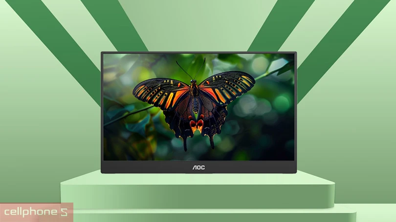 Màn hình di động AOC 16T10 15.6 inch - Thiết kế mỏng nhẹ tiện lợi với chất lượng hiển thị tốt