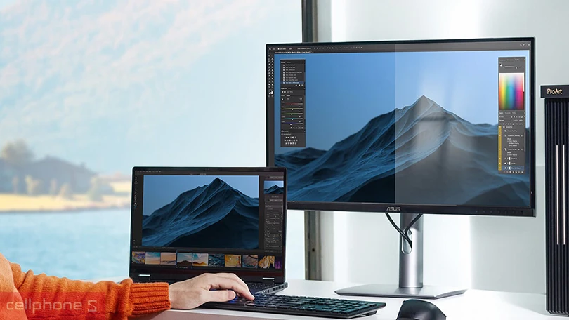 Thiết kế màn hình Asus Proart PA27JCV 27 inch