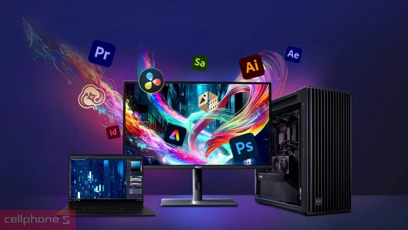 Màu sắc hiển thị màn hình Asus Proart PA27JCV 27 inch