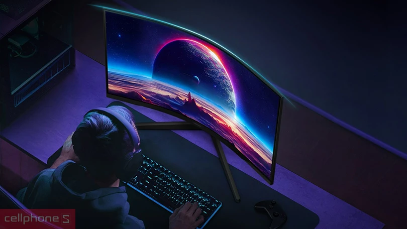 Kích thước màn hình Samsung Odyssey G5 LS32CG552 32 inch