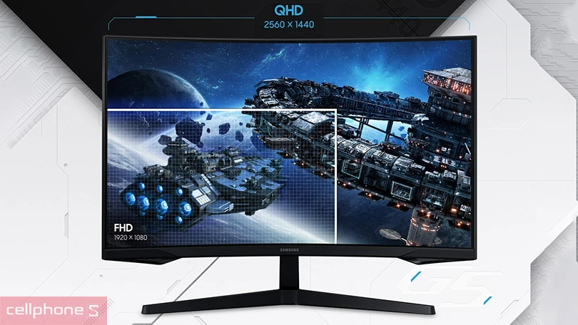 Độ phân giải của màn hình Samsung Odyssey G5 LS32CG552 32 inch