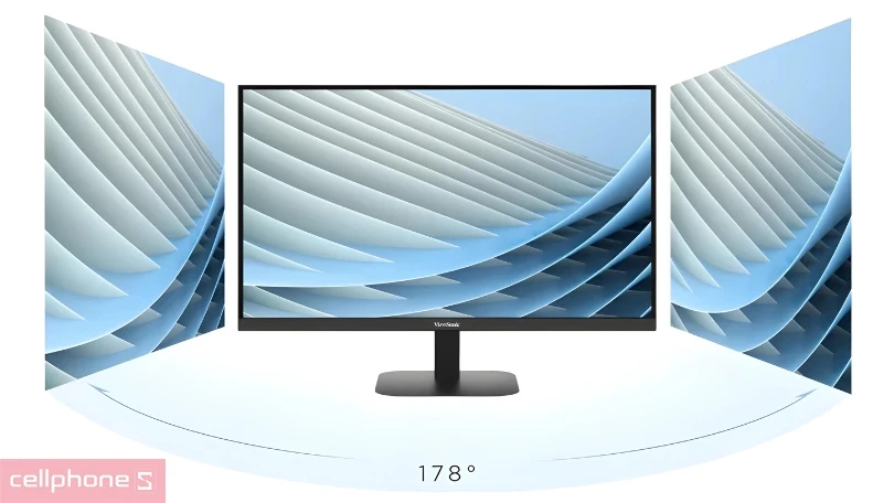 Thiết kế hình Viewsonic VA2708 4K MHD 27 inch 3 viền mỏng tinh tế