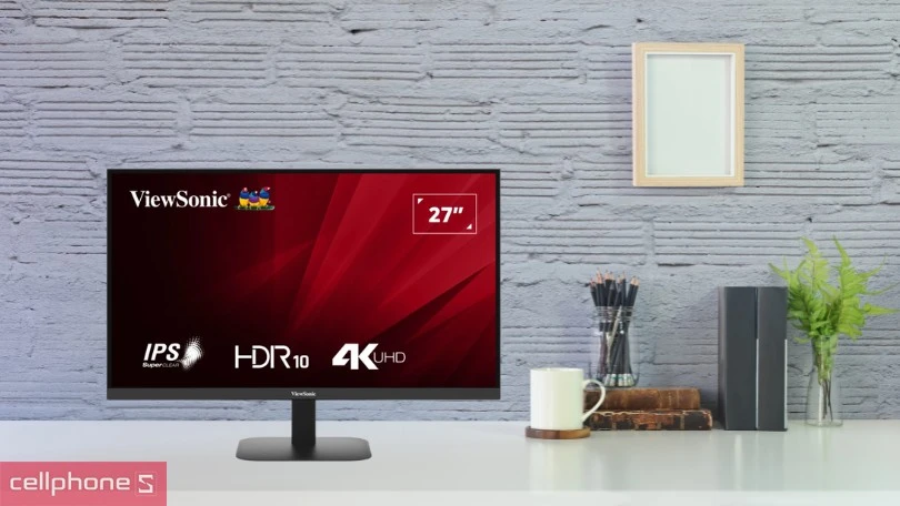 màn hình Viewsonic VA2708 4K MHD 27 inch trang bị công nghẹ khử nhấp nháy