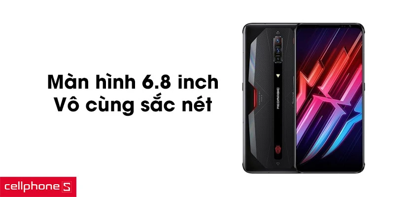 Màn hình 6.8 inch, vô cùng sắc nét