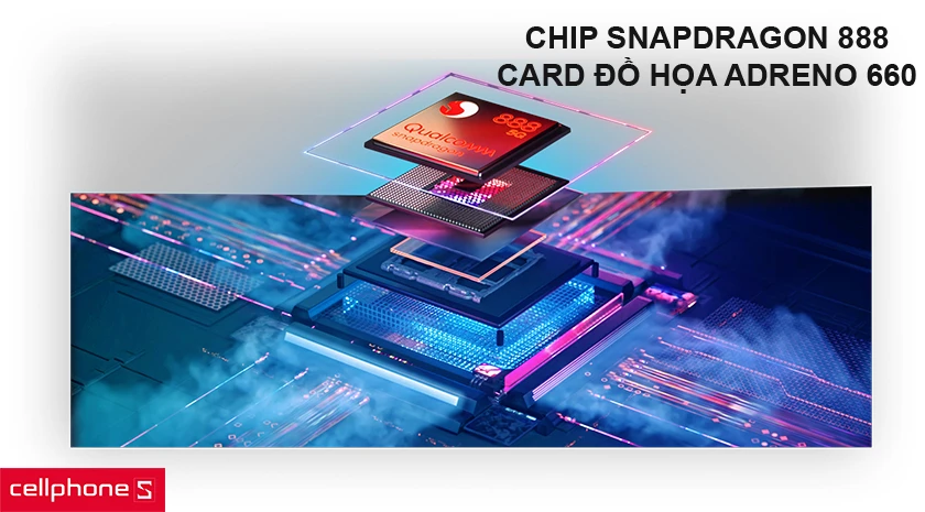 Hiệu suất chơi game chuyên nghiệp với chip Snapdragon ™ 888