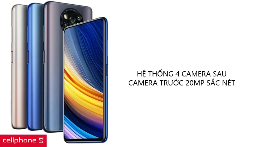 Hệ thống 4 camera sau, camera trước 20MP sắc nét