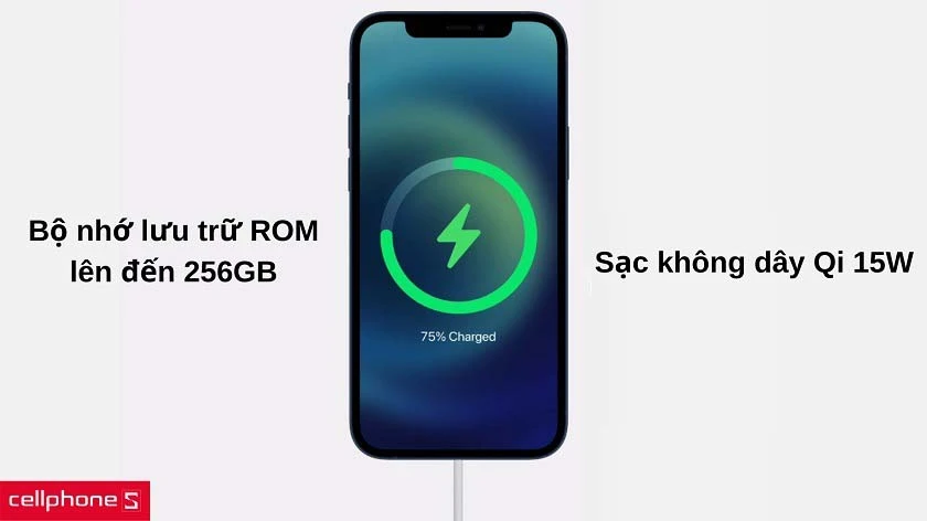 Dung lượng lưu trữ lên đến 256GB