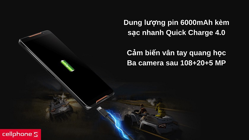 Chiến game cả ngày với pin 6000mAh, trang bị đầy đủ tính năng phần cứng hữu ích