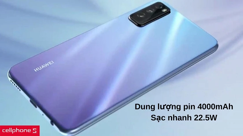 Dung lượng pin 4000mAh đi kèm với sạc nhanh tiện lợi
