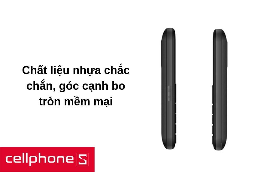 máy được làm bằng chất liệu nhựa cho cảm giác chắc chắn, bền bỉ