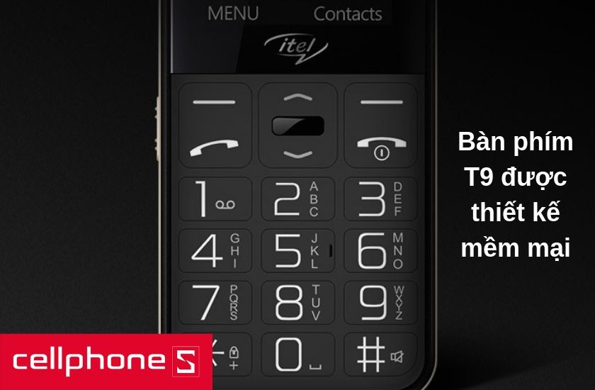 Itel It2580 với bàn phím T9 lớn