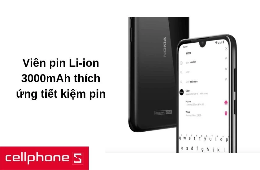 Dung lượng pin lớn 3000 mAh 