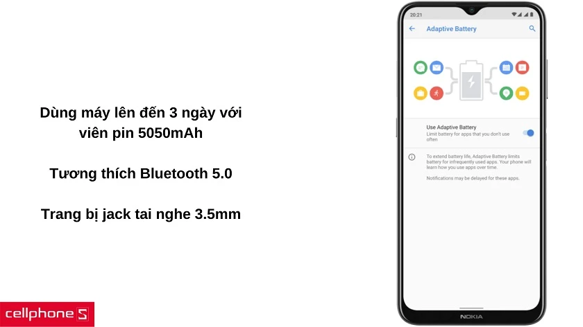 Giải trí vô tận cùng viên pin 5050mAh