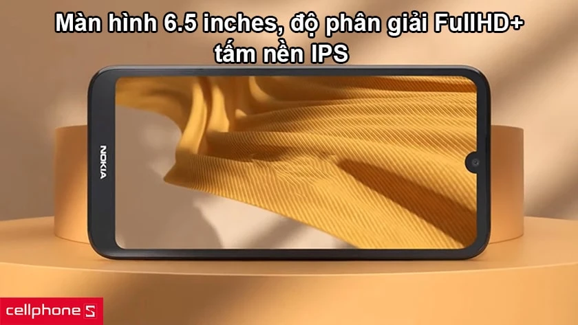 Màn hình 6.5 inches, độ phân giải FullHD+ và tấm nền IPS
