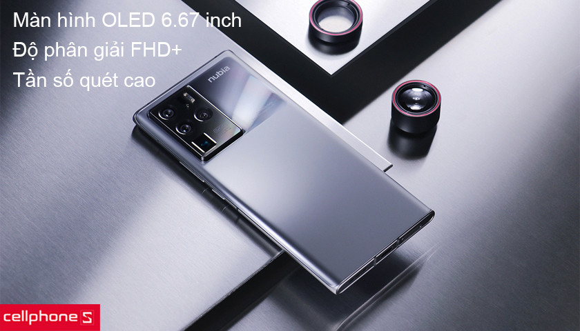 Màn hình OLED 6.67 inch, độ phân giải FHD+ có tần số quét cao, hỗ trợ HDR10+
