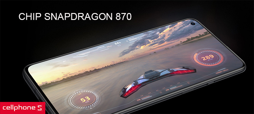 Hiệu năng mạnh mẽ với chip Snapdragon 870