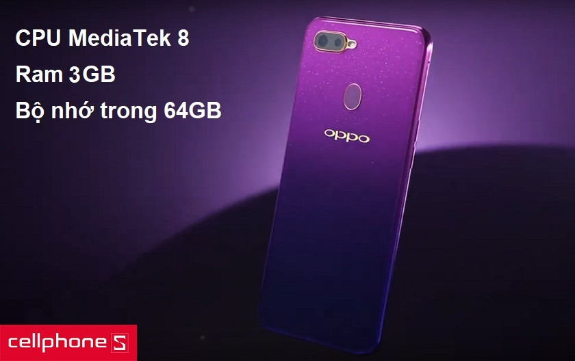 CPU MediaTek 8, ram 3GB cùng bộ nhớ trong 64GB cho hiệu năng mạnh mẽ