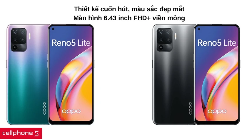 Màu sắc cuốn hút, màn hình 6.43 inch FHD+ giải trí tuyệt đỉnh