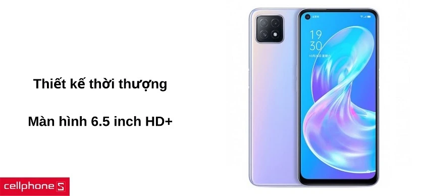 Vẻ ngoài cá tính, màn hình 6.5 inch HD+ giải trí thoải mái