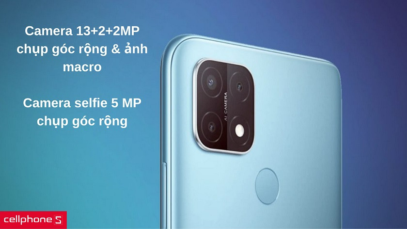 Bộ ba camera sau đến 13 MP kèm tính năng chụp macro
