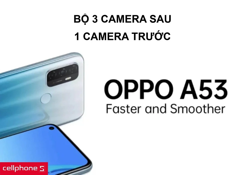 Bộ 3 camera sau với độ phân giải cao cùng 1 camera đục lỗ trước 16MP HDR