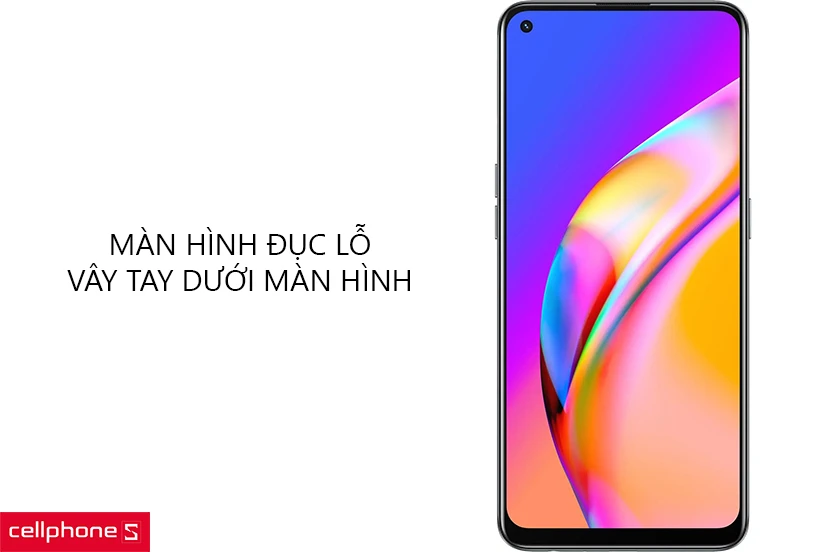 Thiết kế màn hình đục lỗ, cảm biến vây tay dưới màn hình