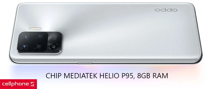 Cấu hình vượt trội với chip MediaTek Helio P95, 8GB RAM