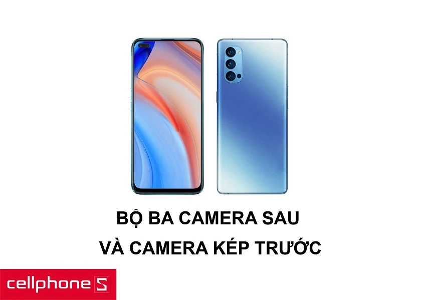 Trang bị ba camera sau công nghệ nổi bật và camera kép phía trước hiện đại