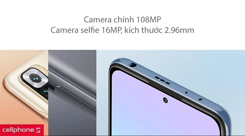 Điện thoại tầm trung sở hữu camera chính 108MP mạnh mẽ