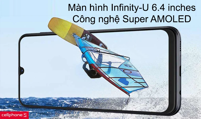 Màn hình Infinity-U 6.4 inches, công nghệ Super AMOLED