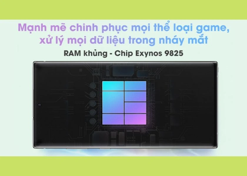 Hiệu năng vượt trội cùng vi xử lý Exynos 9825