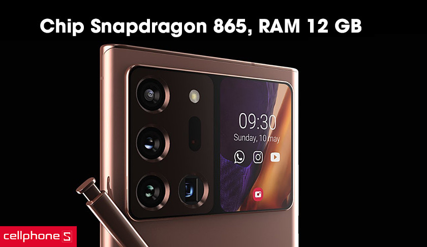 Chip Snapdragon 865, RAM 12 GB cụm camera cực khủng