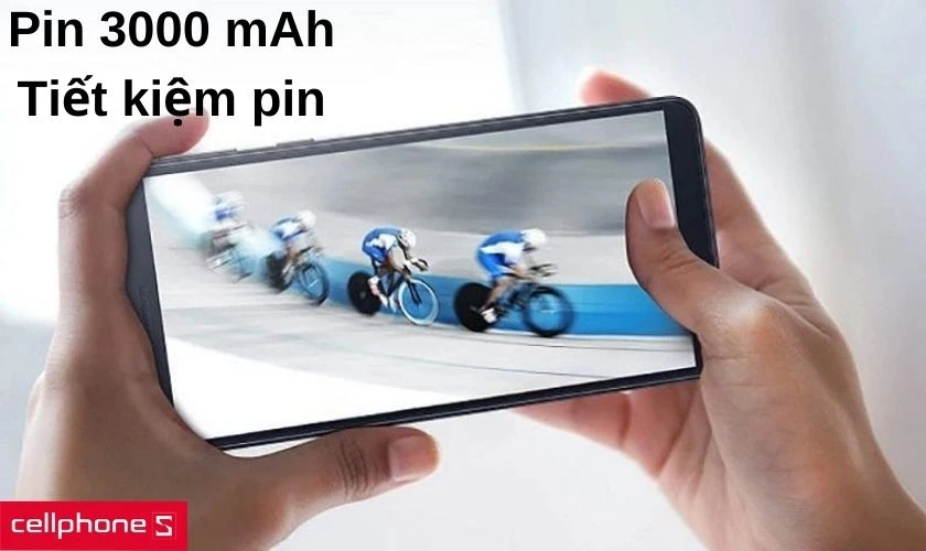 Pin 3000 mAh cùng tính năng tiết kiệm pin hiệu quả