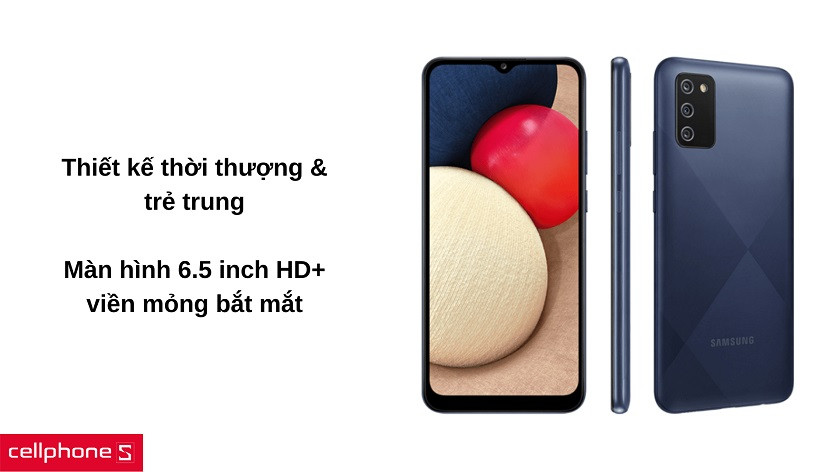 Thiết kế họa tiết chéo bắt mắt, màn hình 6.5 inch HD+ giải trí hấp dẫn