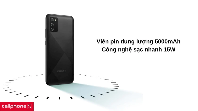 Giải trí vô tận với dung lượng pin 5000mAh kèm sạc nhanh 15W