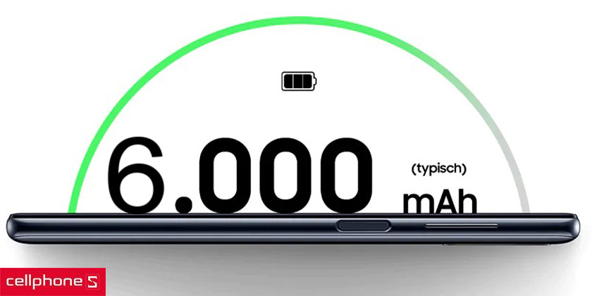 Pin 6000mAh mang đến cuộc vui bất tận cả ngày dài