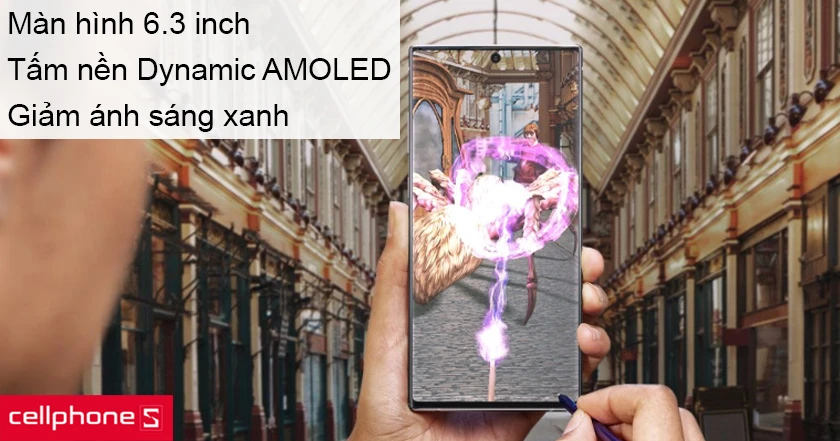 Màn hình vô cực 6.3 inch Infinity-O Full HD+ và tấm nền Dynamic AMOLED