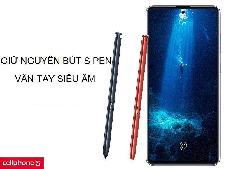 Giữ nguyên S-Pen và các tính năng bảo mật hiện đại