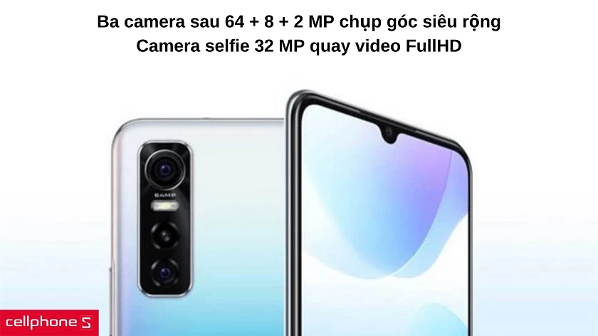 Ba camera sau 64 MP với tính năng góc siêu rộng thỏa sức sáng tạo ảnh chụp