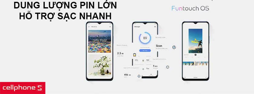 Dung lượng pin lớn, hỗ trợ sạc ngược qua cáp OIG