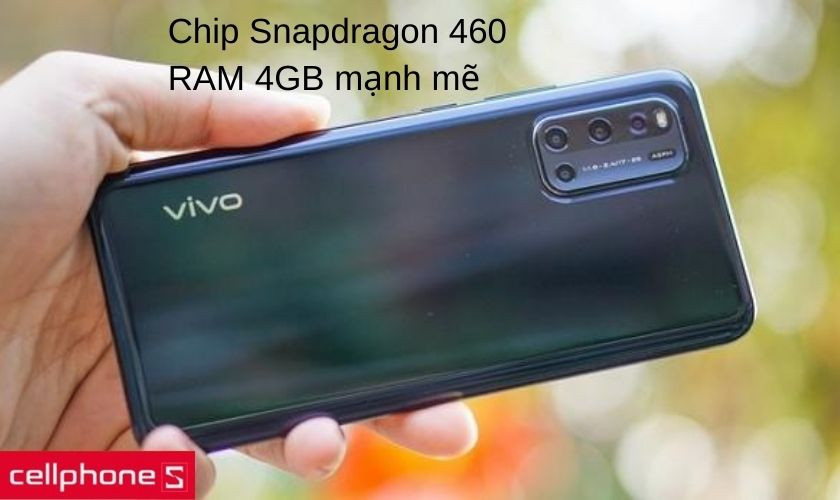 Sức mạnh ấn tượng từ chip Snapdragon 460 8 nhân và RAM 4GB