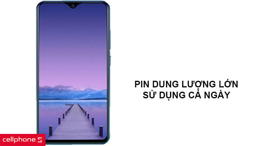 Pin dung lượng lớn, sử dụng cả ngày