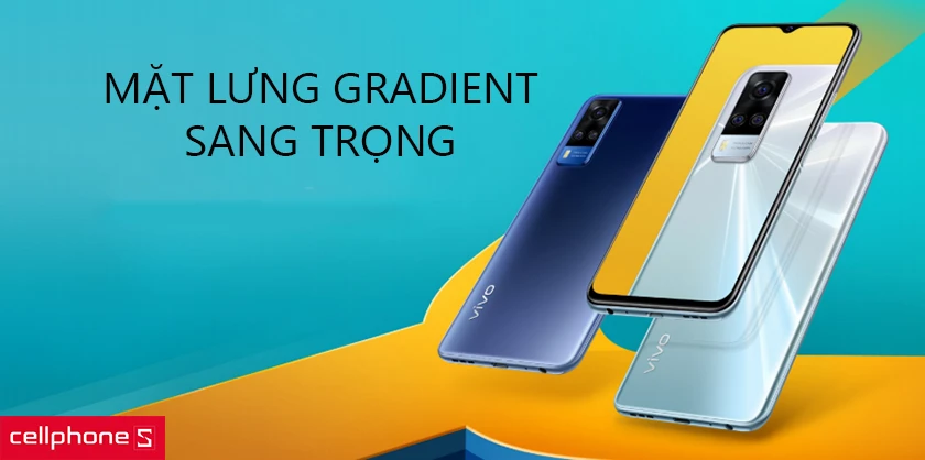 Mặt lưng gradient sang trọng và lôi cuốn, cụm camera kim cương độc đáo