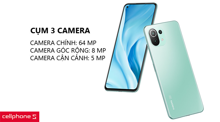 Cụm 3 camera sau và hỗ trợ wifi băng tần kép