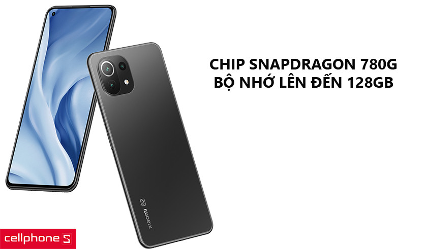 Chip Snapdragon 732G và bộ nhớ lên đến 128GB