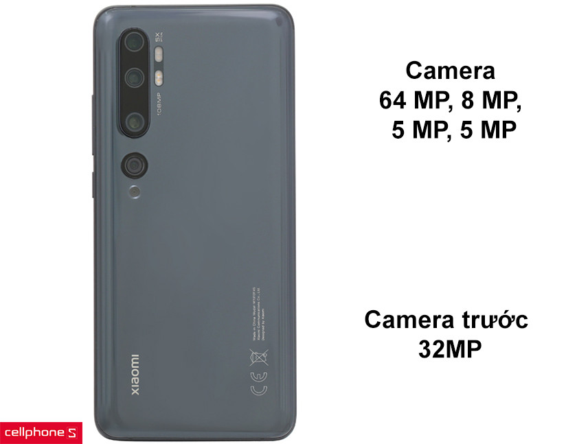 Bộ 4 camera lên đến 64 MP, camera trước 32MP