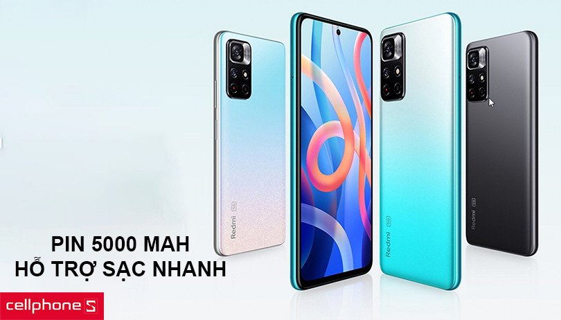 Dung lượng pin 5360 mAh, sạc nhanh 65W