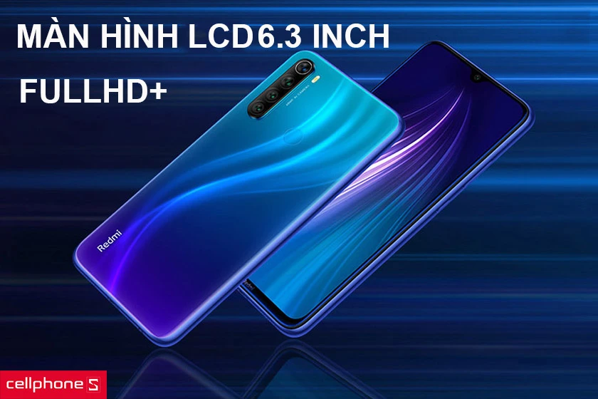 Màn hình IPS 6.3 inch, tỷ lệ 19,5:9 mở rộng màn hình